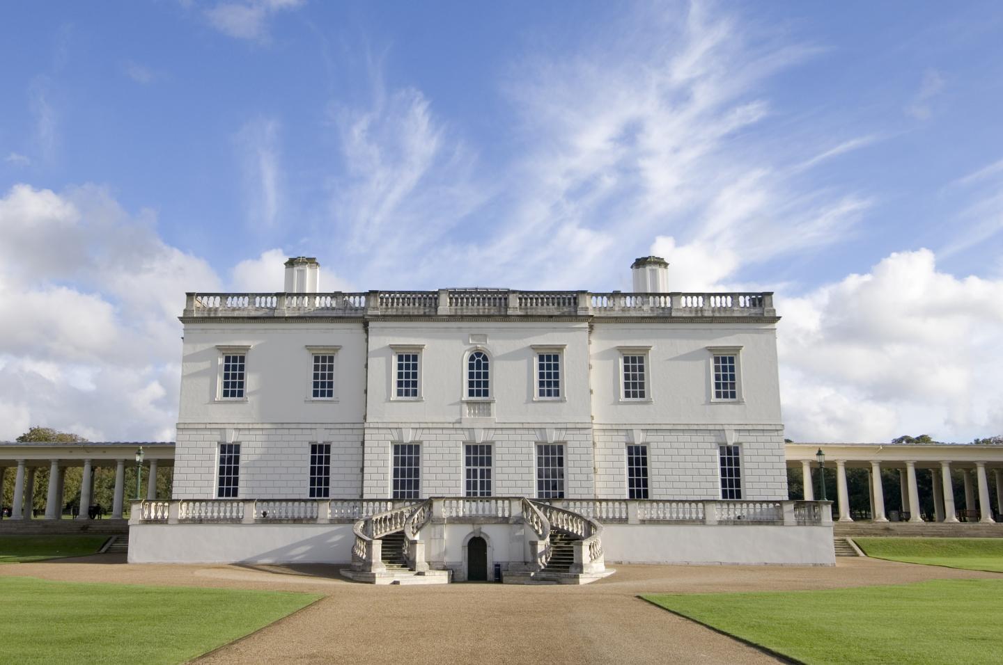 A photograph of the exterior of the Queen's House in Greenwich